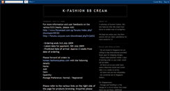 Desktop Screenshot of kfashion-bb.blogspot.com