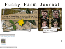 Tablet Screenshot of funnyfarmjournal.blogspot.com