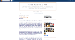 Desktop Screenshot of fiftypointsaday.blogspot.com