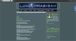 Desktop Screenshot of lovelyhabibah.blogspot.com