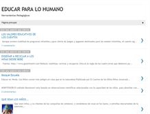 Tablet Screenshot of educarparalohumano.blogspot.com