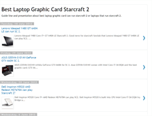 Tablet Screenshot of bestlaptopstarcraft2.blogspot.com