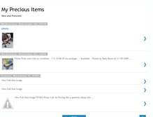 Tablet Screenshot of mypreciousitems.blogspot.com
