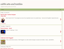 Tablet Screenshot of cabbiartsandtextiles.blogspot.com