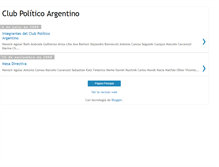 Tablet Screenshot of clubpoliticoargentinointegrantes.blogspot.com