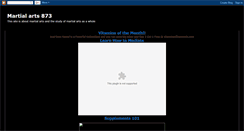 Desktop Screenshot of martialarts873.blogspot.com