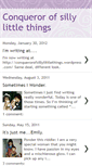 Mobile Screenshot of conquerorofsillylittlethings.blogspot.com