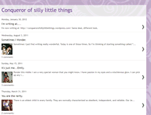 Tablet Screenshot of conquerorofsillylittlethings.blogspot.com