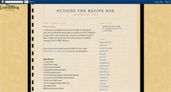 Desktop Screenshot of outsidetherecipebox.blogspot.com