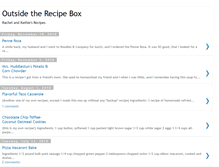 Tablet Screenshot of outsidetherecipebox.blogspot.com