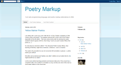 Desktop Screenshot of poetry-markup.blogspot.com