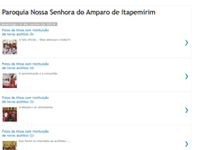 Tablet Screenshot of nossasenhoradoamparoitapemirim.blogspot.com