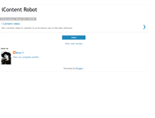 Tablet Screenshot of icontentrobotsoftware.blogspot.com