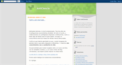 Desktop Screenshot of anticiencia.blogspot.com