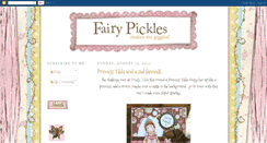 Desktop Screenshot of fairypickles.blogspot.com