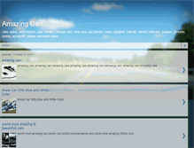 Tablet Screenshot of amazingcarsinfo.blogspot.com