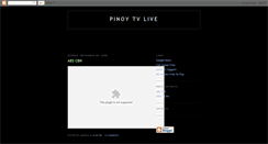 Desktop Screenshot of pinoytvlive.blogspot.com