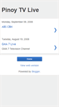 Mobile Screenshot of pinoytvlive.blogspot.com