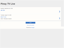 Tablet Screenshot of pinoytvlive.blogspot.com