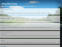 Tablet Screenshot of liftingmineeyes.blogspot.com