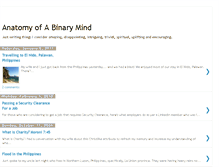 Tablet Screenshot of anatomyofabinarymind.blogspot.com