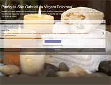 Tablet Screenshot of paroquiasaogabrieldasdores.blogspot.com