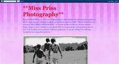 Desktop Screenshot of missprissphotography.blogspot.com