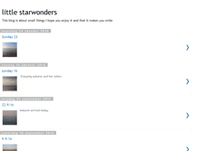 Tablet Screenshot of littlestarwonders.blogspot.com