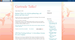 Desktop Screenshot of gertrudetalks.blogspot.com