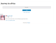 Tablet Screenshot of journeytothepearlofafrica.blogspot.com