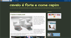 Desktop Screenshot of cavaloeforteecomecapim.blogspot.com