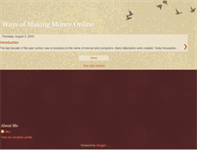 Tablet Screenshot of money-mantra-online.blogspot.com