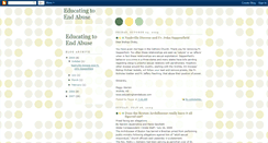 Desktop Screenshot of educatingtoendabuse.blogspot.com