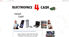 Desktop Screenshot of electronics4cash.blogspot.com