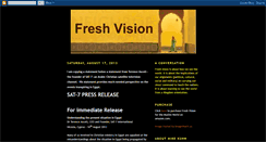 Desktop Screenshot of freshvisionourworld.blogspot.com