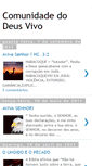Mobile Screenshot of comunidadedodeusvivoconquista.blogspot.com