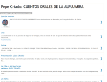 Tablet Screenshot of cuentosoralesdelaalpujarra.blogspot.com