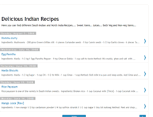 Tablet Screenshot of delicious-indian-recipes.blogspot.com