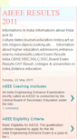 Mobile Screenshot of aieeeresults2011.blogspot.com