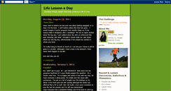 Desktop Screenshot of lifelessonaday.blogspot.com