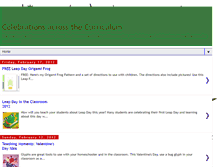 Tablet Screenshot of celebrationsacrossthecurriculum.blogspot.com