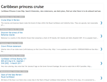 Tablet Screenshot of caribbean-princess-cruise.blogspot.com