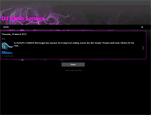 Tablet Screenshot of djsarahlennox.blogspot.com