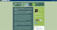 Desktop Screenshot of menteimpavida.blogspot.com