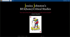 Desktop Screenshot of jessicascriticalstudies.blogspot.com