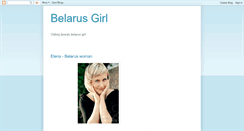 Desktop Screenshot of belarus-girl.blogspot.com