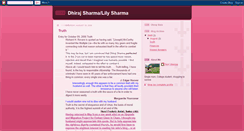 Desktop Screenshot of dhirajsharmalilysharma.blogspot.com