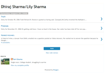 Tablet Screenshot of dhirajsharmalilysharma.blogspot.com