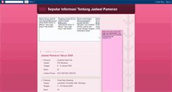Desktop Screenshot of informasipameran.blogspot.com