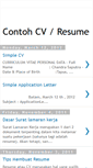 Mobile Screenshot of contohcurriculumvitae.blogspot.com